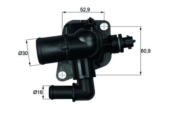 MAHLE Termostat, kylvätska TI 150 88 TI 150 88 MAHLE termostathus PEUGEOT 806