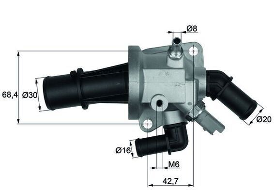MAHLE Thermostat d'eau TI 153 88 Subaru BRZ Thermostat d'eau MAHLE TI 153 88