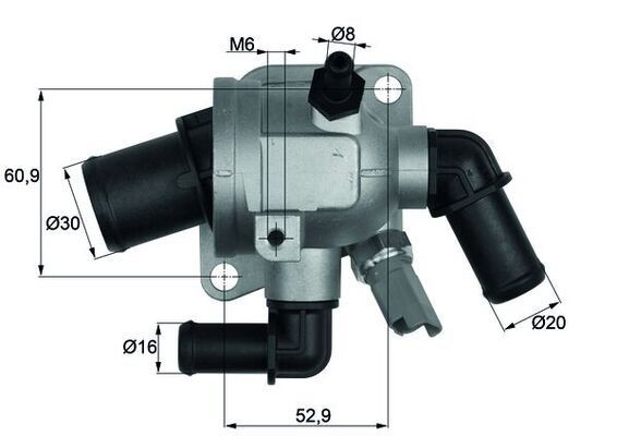 MAHLE Kühlwasserthermostat TI 173 88 TI 173 88 MAHLE Fiat Doblo Cargo Thermostat Kosten
