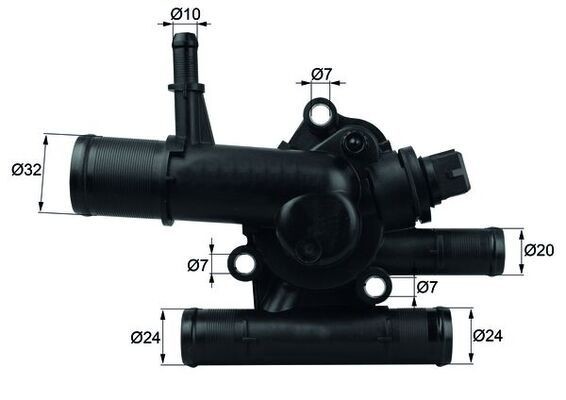 MAHLE Termostat, kjølemiddel TI 217 89 Termostathus DACIA MAHLE TI 217 89