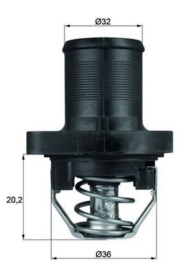MAHLE Termostato motore TI 47 89 TI 47 89 Termostato refrigerante MAHLE MAZDA CX-9 costo
