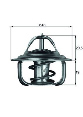 MAHLE Thermostaat, koelvloeistof TX 1 71D MAHLE TX 1 71D Thermostaat, behuizing DAEWOO Winstorm I goedkoop