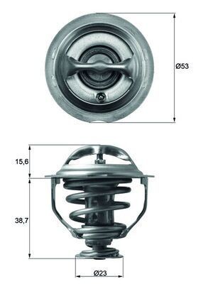 MAHLE Thermostaat, koelvloeistof TX 117 95D MAHLE TX 117 95D originele Thermostaat VW Passat B7 Alltrack kosten