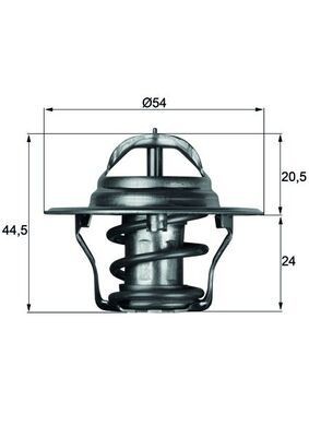 MAHLE Termostat, kjølemiddel TX 4 92D Termostat MAHLE Mazda CX-5 TX 4 92D
