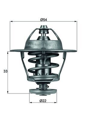 MAHLE Termostat, kjølemiddel TX 53 85D Termostathus MAHLE Mazda CX-5 TX 53 85D