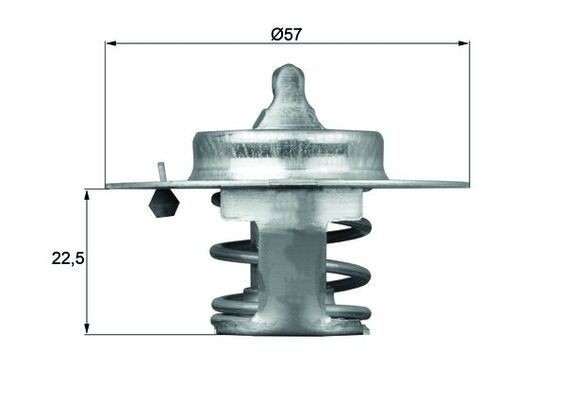 MAHLE Termostato, refrigerante TX 60 83D Refrigeración Peugeot 504 Cabrio: Termostato, refrigerante MAHLE TX 60 83D