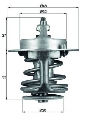 MAHLE Kühlwasserthermostat TX 63 83 TX 63 83 MAHLE Thermostat Daihatsu Applause 2 Kosten