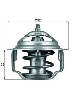 MAHLE Termostat, kølemiddel TX 64 82 TX 64 82 Motor termostat HYUNDAI ACCENT MAHLE