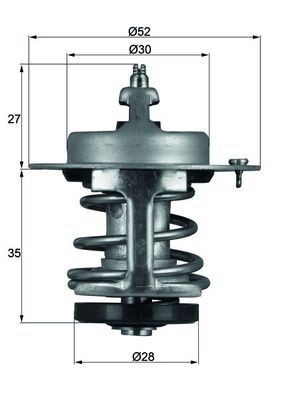 MAHLE Thermostaat, koelvloeistof TX 69 79 MAHLE TX 69 79 Thermostaten Honda Civic 5 Hatchback goedkoop