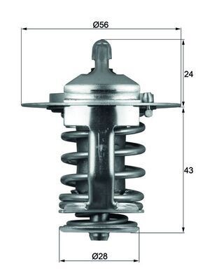 MAHLE Termostato motore TX 70 82 MAHLE TX 70 82 Termostato refrigerante Corona VIII Sedan (T170) prezzo