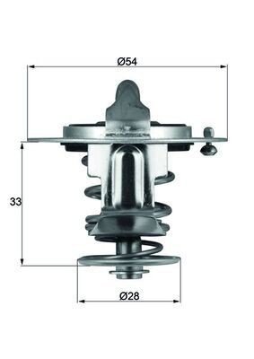 Thermostat MAHLE TX 72 85D MAHLE TX 72 85D KIA CARENS 2003 engine thermostat price