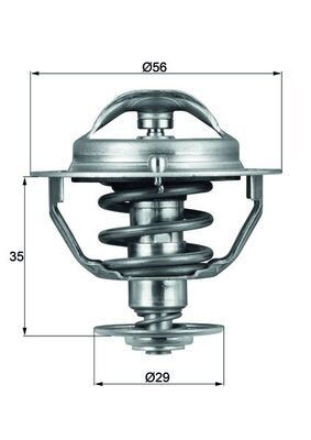 MAHLE Termostato motore TX 73 82D TX 73 82D Termostato refrigerante MAHLE TOYOTA HIACE costo