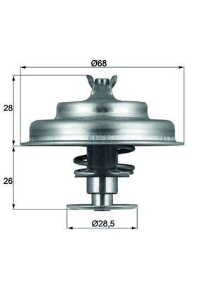 MAHLE Θερμοστάτης, ψυκτικό υγρό TX 75 80D Θερμοστάτης MAHLE Peugeot 806 TX 75 80D