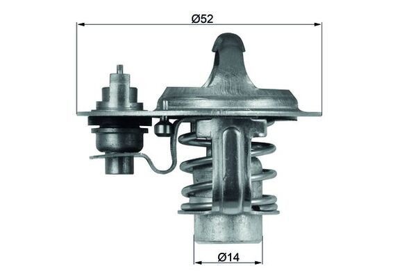 MAHLE Thermostaat, koelvloeistof TX 76 88D MAHLE TX 76 88D Thermostaat Ford Ranger EQ aan een voordelige prijs