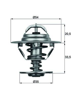 MAHLE Termostaat, Jahutusvedelik TX 8 83D MAHLE TX 8 83D Termostaat ISUZU Pickup II (TF) odav