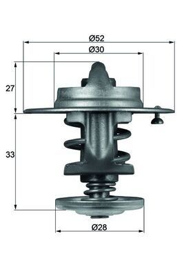 MAHLE Termostat chladenia TX 80 83 TX 80 83 Termostat MAHLE MITSUBISHI CARISMA