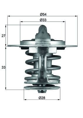MAHLE Termostat chladenia TX 84 77 Termostat MAHLE Mitsubishi CARISMA TX 84 77