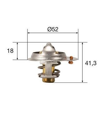 MAHLE Thermostat TX 85 82 FIAT 1500-2300 MAHLE engine thermostat TX8582