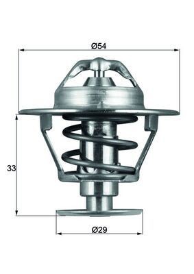 MAHLE Termostat chladenia TX 86 76D Termostat MAHLE CARISMA TX 86 76D lacné