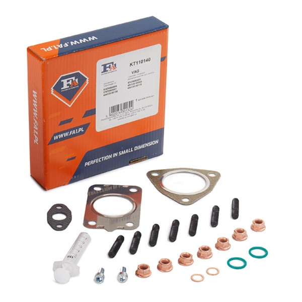FA1 Kit de montagem, turbocompressor KT110140 FA1 KT110140 Kit de montagem sistema de escape Skoda Rapid Sedan originais preço