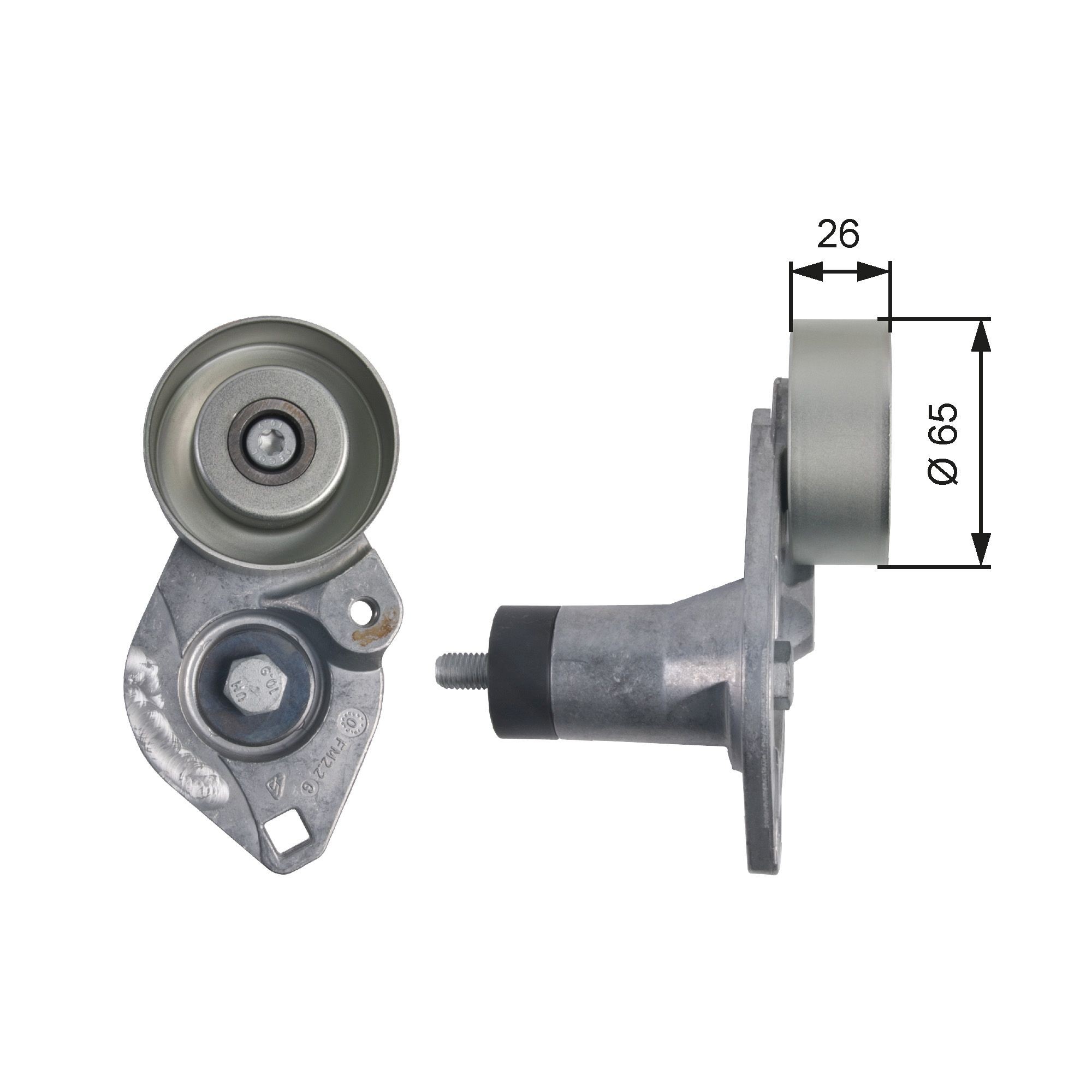 GATES Strammehjul, kilerem T39152 Strammehjul, kilerem GATES Renault LAGUNA DriveAlign T39152