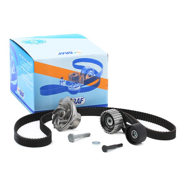 GRAF Kit cinghia distribuzione, pompa acqua KP672-1 KP672-1 GRAF Kit completo cinghia di distribuzione CHEVROLET prezzo