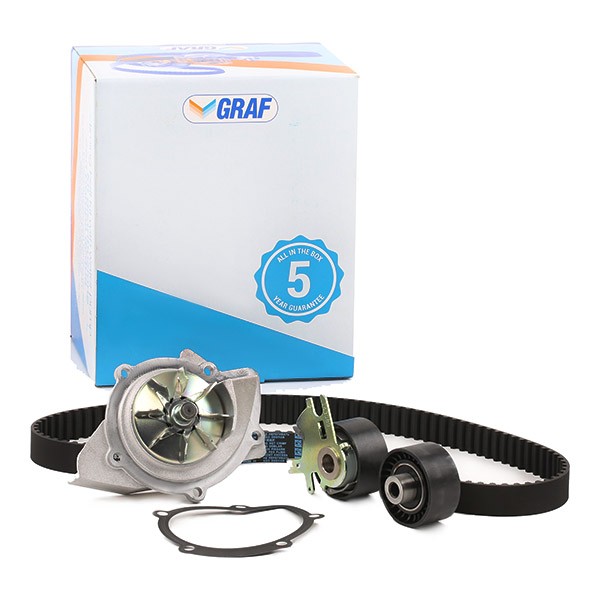GRAF Kit cinghia distribuzione, pompa acqua KP861-2 KP861-2 costo Kit cinghia di distribuzione e pompa acqua PEUGEOT 4007 GRAF