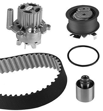 GRAF Distributieriem set + waterpomp KP879-1 Distributieriem kit JEEP GRAF KP879-1