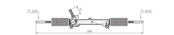 GENERAL RICAMBI Steering rack PE4023 GENERAL RICAMBI PE4023 genuine 405 II Estate (4E) power steering rack price