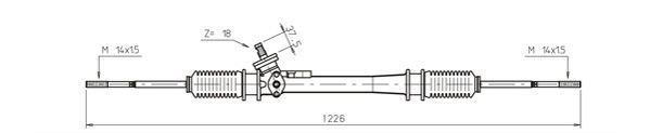 GENERAL RICAMBI Tannstang WW4037 WW4037 Tannstang VW 1500/1600 GENERAL RICAMBI
