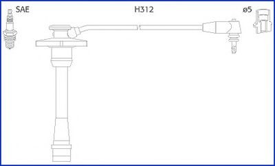 HITACHI Σετ καλωδίων υψηλής τάσης 134130 Καλωδια μπουζι σετ HITACHI YARIS 134130 φθηνά