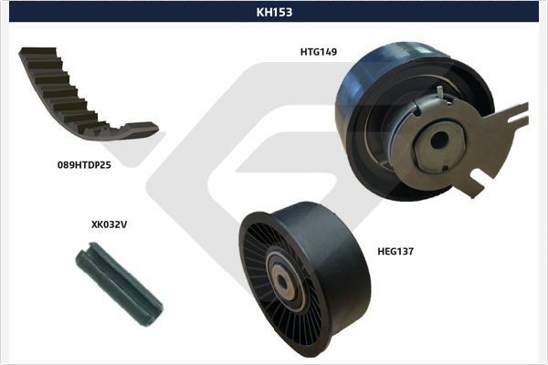 HUTCHINSON Sada ozubeného remeňa KH 153 KH 153 Rozvodový remeň NISSAN NOTE HUTCHINSON