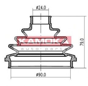 KAMOKA Cuffia semiasse 1146692 1146692 Kit cuffia semiasse KAMOKA Opel