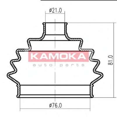 KAMOKA Cuffia semiasse 1146864 1146864 Cuffia semiasse KAMOKA Volkswagen SHARAN costo