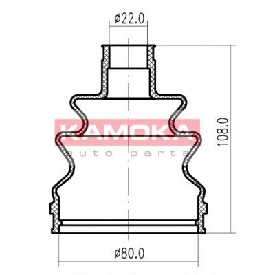 KAMOKA Aandrijfashoes 1146952 Alfa Romeo 147 Ashoes KAMOKA 1146952