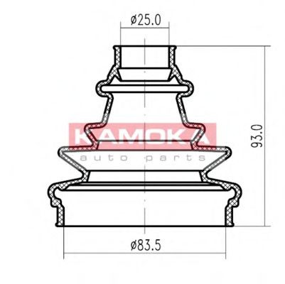 KAMOKA Cuffia semiasse 1147036 1147036 KAMOKA Cuffia giunto omocinetico OPEL prezzo