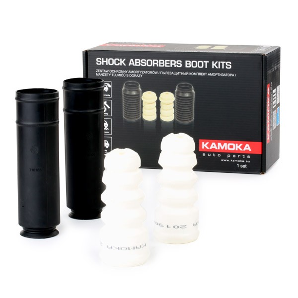 Dust cover kit, shock absorber KAMOKA 2019048 KAMOKA 2019048 2016 SKODA YETI shock absorber dust cover & bump stops replacement