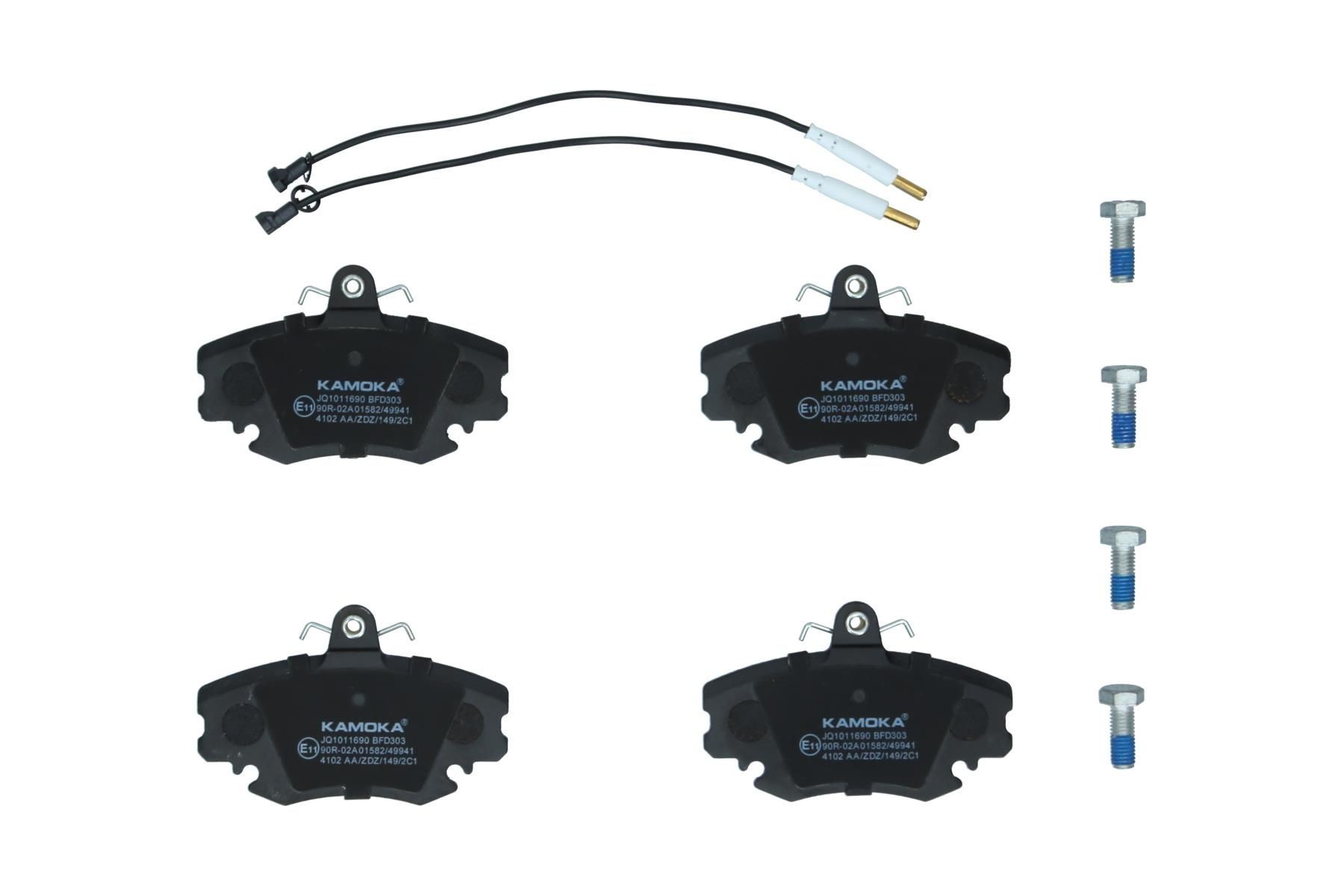 Brake pad set KAMOKA JQ1011690 KAMOKA JQ1011690 2009 DACIA SOLENZA brake pads replacement