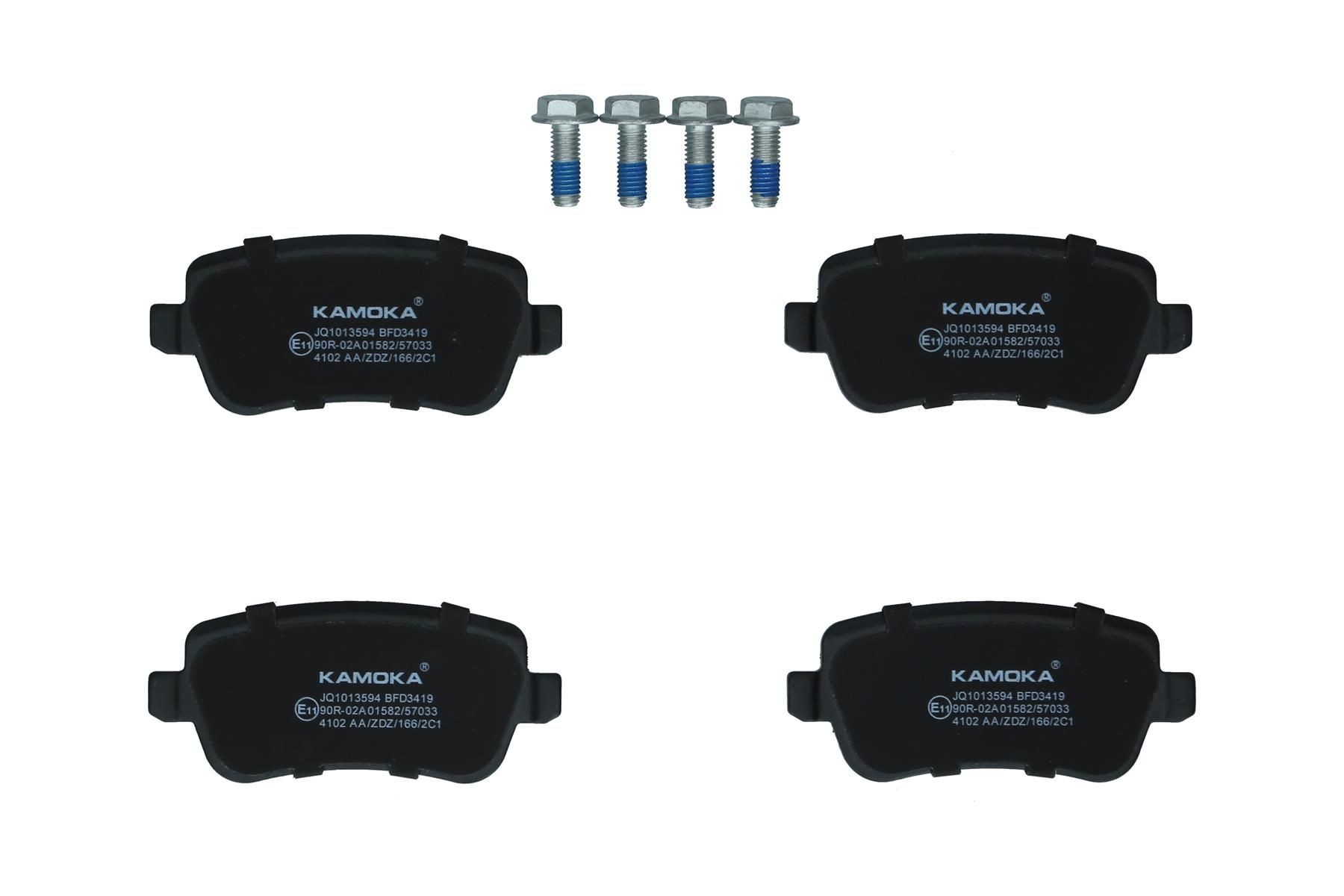 KAMOKA Bremseklosser JQ1013594 JQ1013594 Bremsebelegg FIAT QUBO KAMOKA