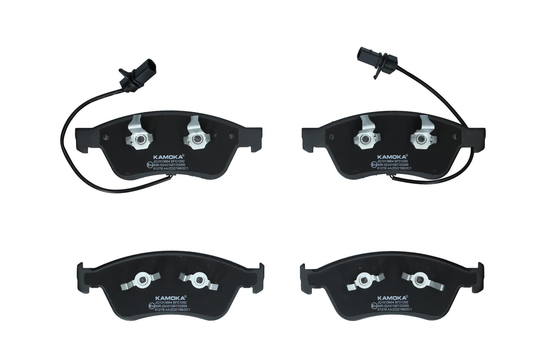 Brzdové doštičky/platničky KAMOKA JQ1013664 KAMOKA JQ1013664: Brzdové platničky Volkswagen PHAETON 2010