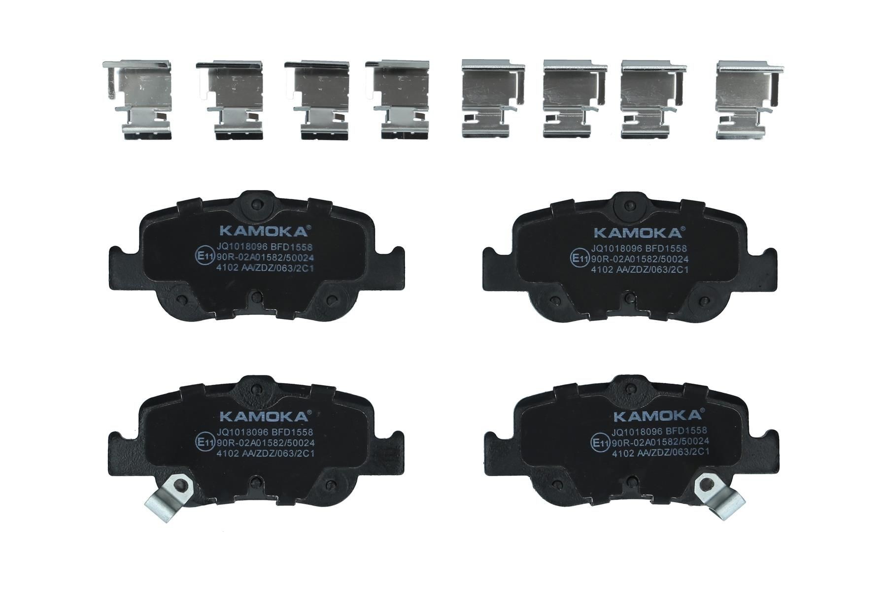KAMOKA Bromsbelägg JQ1018096 KAMOKA JQ1018096 Bromsbelägg TOYOTA Corolla XI Sedan (E180) 2.0 Dual VVT-i Dynamic Flex (ZRE172_, ZRE173_) 154 hk 2018
