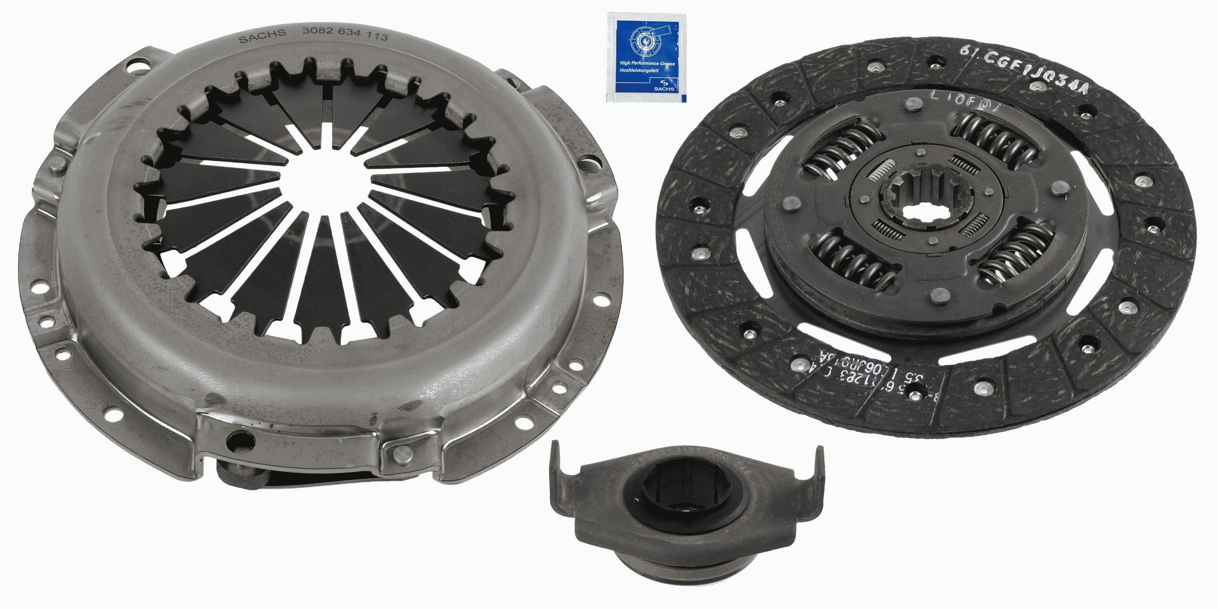 SACHS Clutchsett 3000 152 002 SACHS 3000 152 002 Clutchsett PEUGEOT 504 Pick-up 1.9 D 54 hk 1980