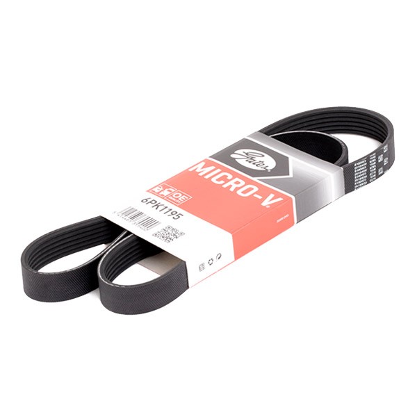 GATES Ozubený klinový remeň 6PK1195 GATES Micro-V 6PK1195 Ozubený klinový remeň