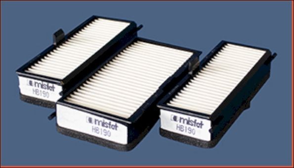 MISFAT Kupéfilter HB190 HB190 MISFAT kupéfilter Citroen XSARA