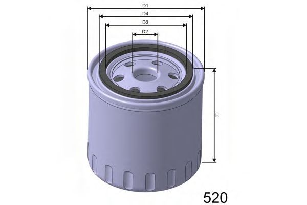 MISFAT Ölfilter Z165 Z165 Ölfilter MISFAT MITSUBISHI L 200