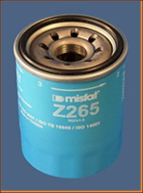 MISFAT Φίλτρο λαδιού Z265 Φίλτρο λαδιού MISFAT Citroën C1 Z265