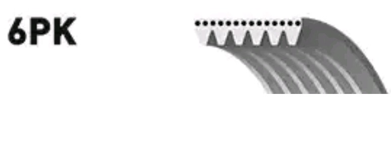 Multiriem GATES 6PK1395 GATES Micro-V 6PK1395 Aandrijfriem Hyundai MATRIX 2010