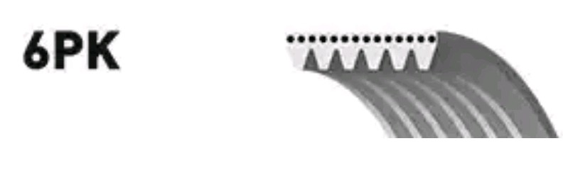 Ozubený klinový remeň GATES 6PK2053 GATES Micro-V 6PK2053 Ozubený klinový remeň GREAT WALL HOVER 2013