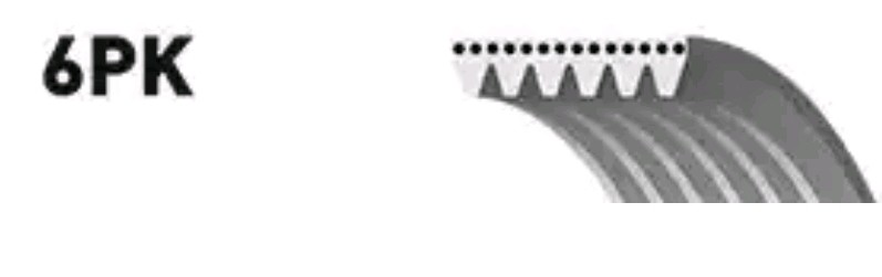GATES Cinghia servizi 6PK2063 GATES 6PK2063 Cinghia servizi 1500 Crew Cab Pick-up (DT) originale prezzo