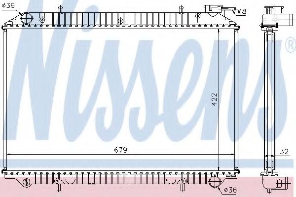 Kylare NISSENS 62983 NISSENS 62983 Kylmodul NISSAN SERENA 2020